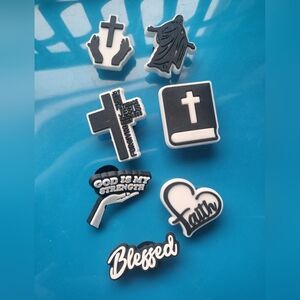 Seven Various "Off Brand" Crocs Charms